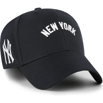 Sapkák ívelt sötétkék állítható MVP Ballpark Script Shot New York Yankees MLB 47 Brand