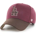 cap-ivelt-cherven-snapbek-granate-mvp-dt-sure-shot-two-tone-cotton-los-angeles-dodgers-mlb-47-brand