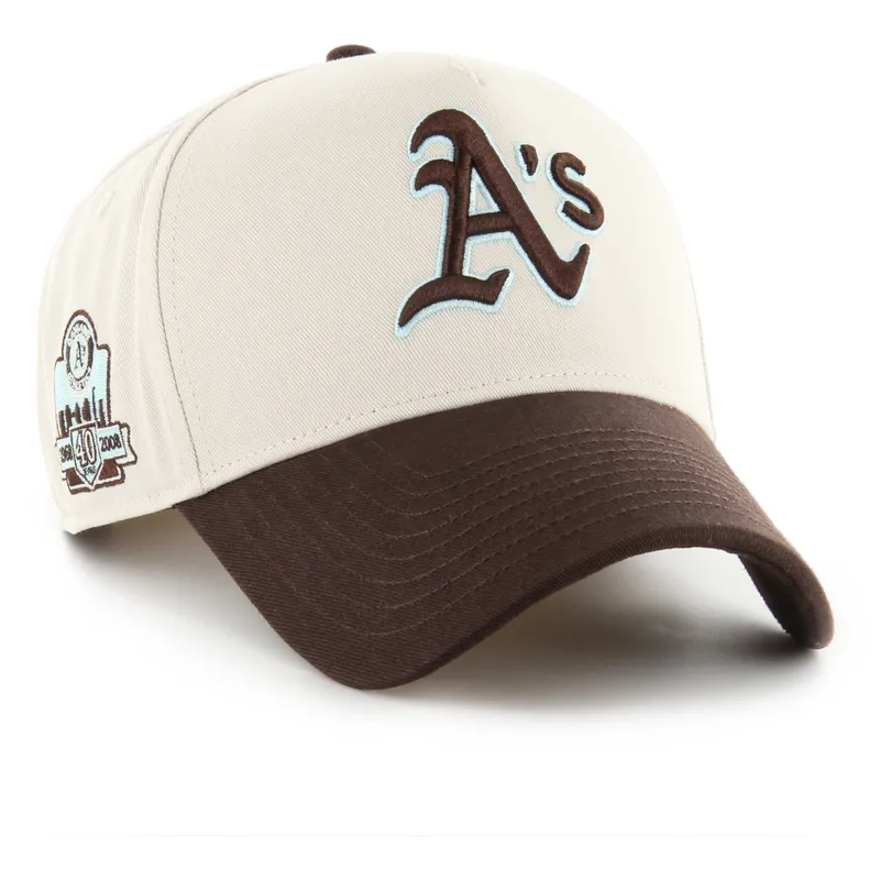 sapkak-ivelt-bezs-snapback-mvp-dt-sure-shot-two-tone-cotton-oakland-athletics-mlb-47-brand