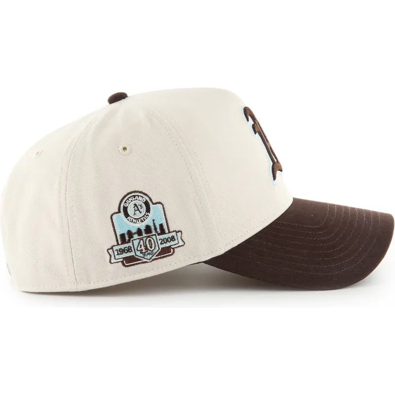 sapkak-ivelt-bezs-snapback-mvp-dt-sure-shot-two-tone-cotton-oakland-athletics-mlb-47-brand