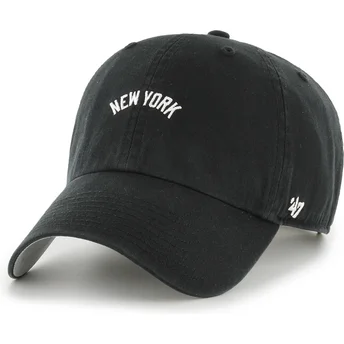 Sapkák ívelt fekete állítható Clean Up Base Runner Script New York Yankees MLB 47 Brand