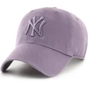bojd-justerbar-violett-keps-med-violett-clean-up-iris-logotyp-fran-new-york-yankees-mlb-av-47-brand