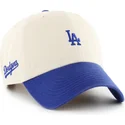 bojd-keps-beige-och-bla-justerbar-clean-up-base-runner-sure-shot-two-tone-los-angeles-dodgers-mlb-av-47-brand