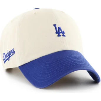 Sapkák ívelt bézs állítható pánt Clean Up Base Runner Sure Shot Two Tone Los Angeles Dodgers MLB 47 Brand