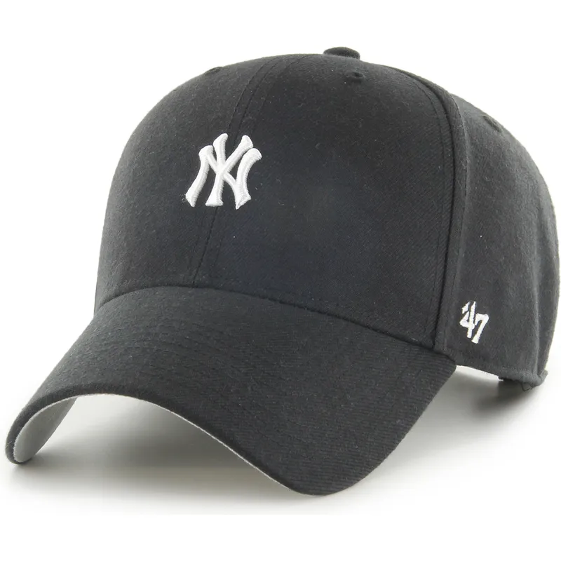 schwarze-gebogene-snapback-kappe-mvp-base-runner-der-new-york-yankees-mlb-von-47-brand