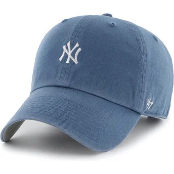 Sapkák ívelt kék állítható pánt Clean Up Base Runner New York Yankees MLB 47 Brand