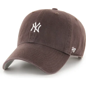 Sapkák ívelt barna állítható Clean Up Base Runner Mini New York Yankees MLB 47 Brand