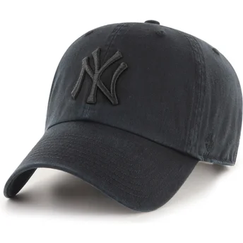 Sapkák ívelt fekete állítható Clean Up New York Yankees MLB 47 Brand