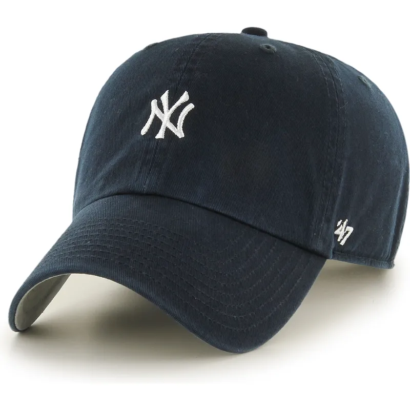marinbla-bojd-keps-justerbar-clean-up-base-runner-mini-logo-new-york-yankees-mlb-av-47-brand