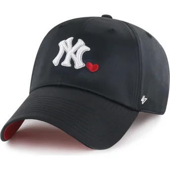 Cap ívelt черен регулируема лента Clean Up With Love New York Yankees MLB 47 Brand