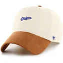 sapkak-ivelt-bezs-allithato-clean-up-mini-script-suede-visor-los-angeles-dodgers-mlb-47-brand