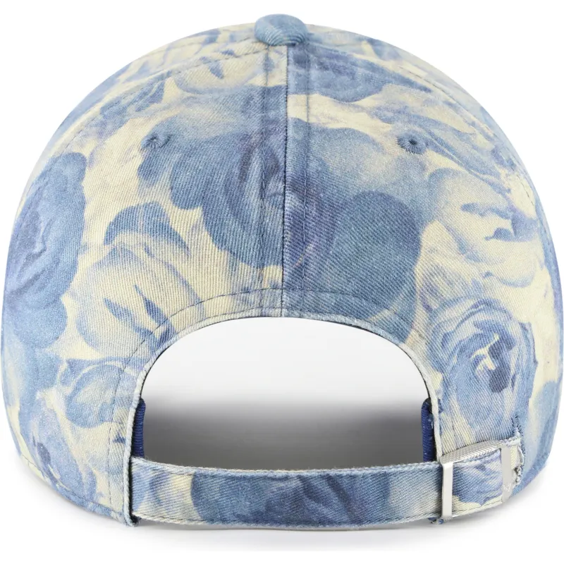 blaue-verstellbare-curved-cap-clean-up-gardenia-der-new-york-yankees-mlb-von-47-brand