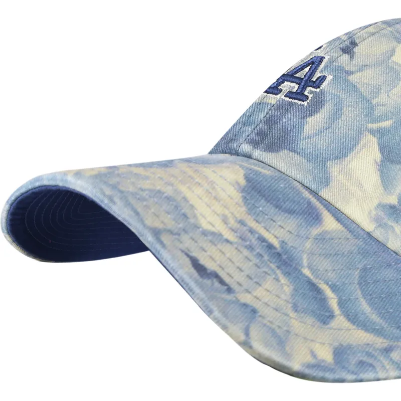 blaue-verstellbare-curved-cap-clean-up-gardenia-der-los-angeles-dodgers-mlb-von-47-brand