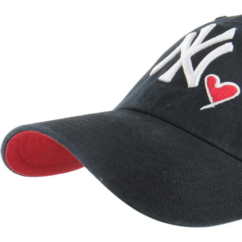 sapkak-ivelt-fekete-allithato-clean-up-heart-icon-new-york-yankees-mlb-47-brand