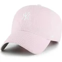 cap-ivelt-roza-reguliruema-lenta-clean-up-cord-base-runner-new-york-yankees-mlb-47-brand