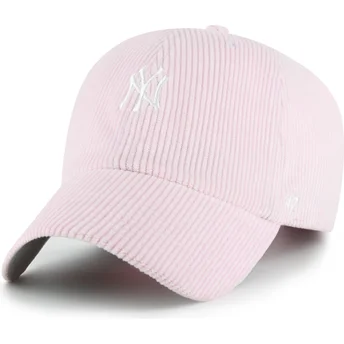 Sapkák ívelt rózsaszín állítható pánt Clean Up Cord Base Runner New York Yankees MLB 47 Brand