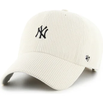 Cap ívelt бежов регулируема лента Clean Up Cord Base Runner New York Yankees MLB 47 Brand