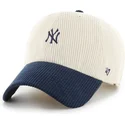 sapkak-ivelt-bezs-allithato-clean-up-cord-base-runner-two-tone-new-york-yankees-mlb-47-brand