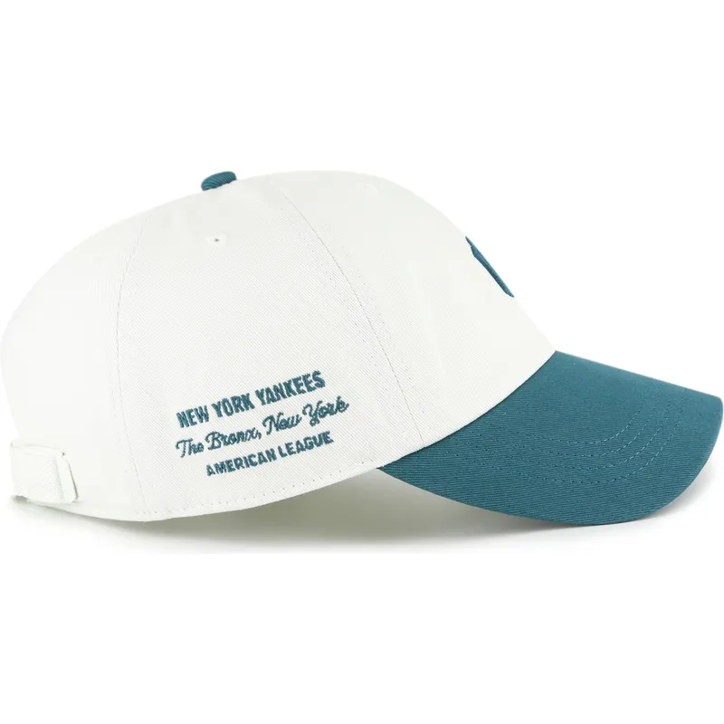 bojd-beige-och-gron-justerbar-keps-clean-up-contemporary-two-tone-fran-new-york-yankees-mlb-av-47-brand