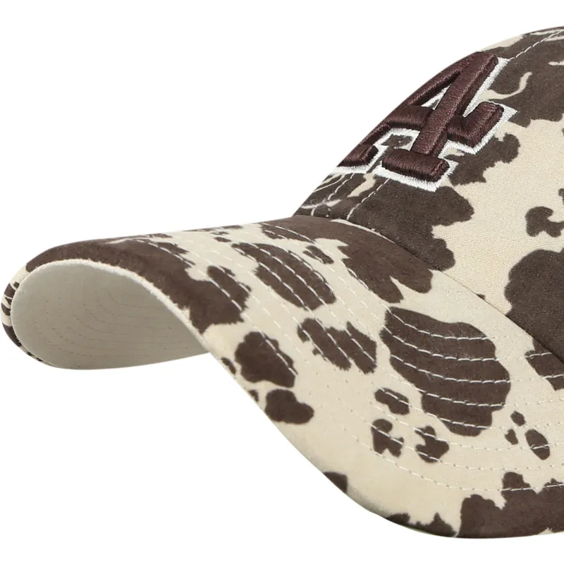 47-brand-curved-brim-brown-logo-clean-up-bessie-los-angeles-dodgers-mlb-brown-adjustable-cap