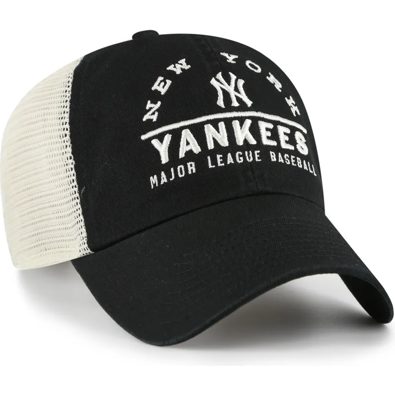 47-brand-clean-up-windham-mesh-new-york-yankees-mlb-black-trucker-hat