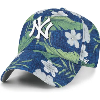 Marinblå böjd justerbar keps Clean Up Beach Side New York Yankees MLB av 47 Brand