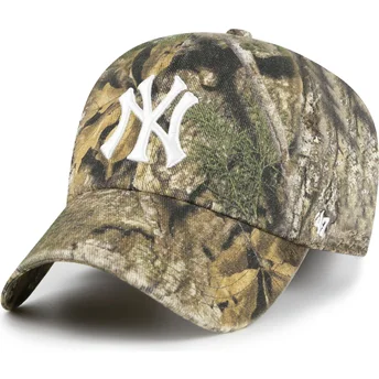 Sapkák ívelt terepmintás állítható Clean Up Realtree New York Yankees MLB 47 Brand