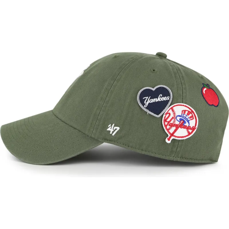 sapkak-ivelt-zold-allithato-clean-up-badges-new-york-yankees-mlb-47-brand