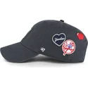 marinbla-bojd-keps-justerbar-clean-up-badges-vintage-av-new-york-yankees-mlb-fran-47-brand