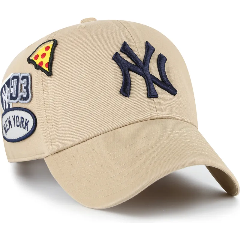 sapkak-ivelt-khaki-allithato-clean-up-badges-new-york-yankees-mlb-47-brand