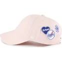cap-ivelt-roza-reguliruema-lenta-clean-up-badges-los-angeles-dodgers-mlb-47-brand
