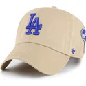 sapkak-ivelt-khaki-allithato-clean-up-badges-los-angeles-dodgers-mlb-47-brand