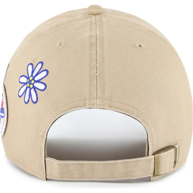 sapkak-ivelt-khaki-allithato-clean-up-badges-los-angeles-dodgers-mlb-47-brand