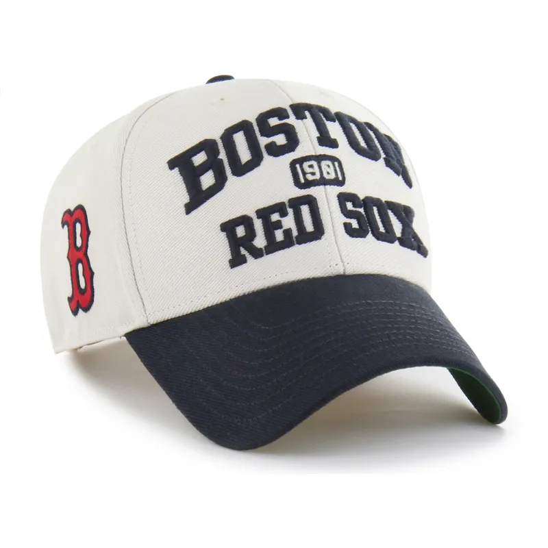 beige-und-marineblaue-verstellbare-curved-cap-mvp-broke-line-der-boston-red-sox-mlb-von-47-brand