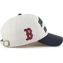 beige-und-marineblaue-verstellbare-curved-cap-mvp-broke-line-der-boston-red-sox-mlb-von-47-brand