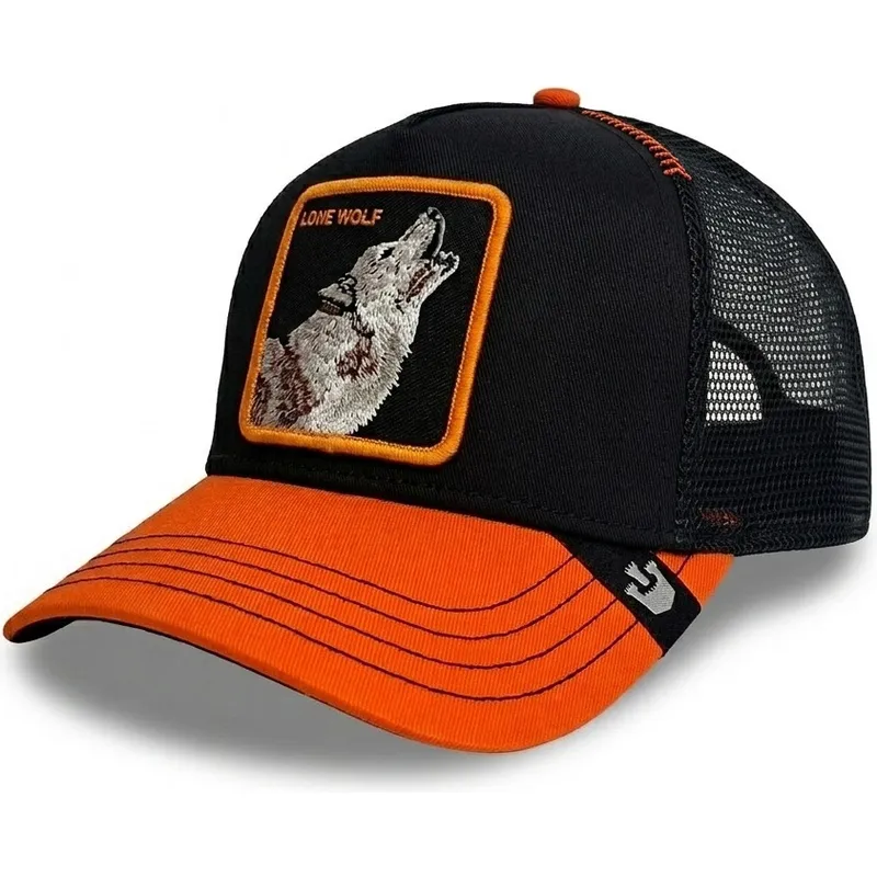 svart-och-orange-trucker-keps-varg-solo-wolf-fab-farm-fran-goorin-bros