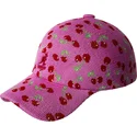 rosa-verstellbare-gebogene-kappe-cherry-spacecap-von-kangol