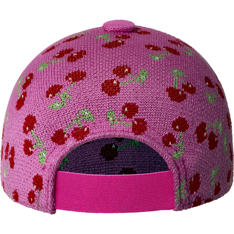 gorra-curva-rosa-ajustable-cherry-spacecap-de-kangol