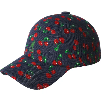 Sapkák ívelt sötétkék állítható Cherry Spacecap Kangol