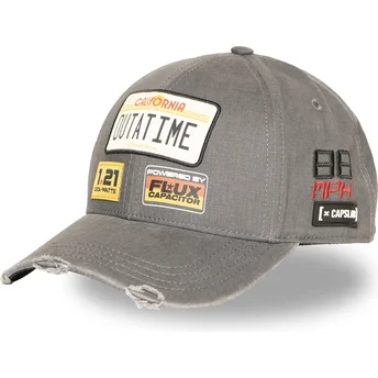 Sapkák ívelt szürke snapback Outatime BTF1 OUTB Back To The Future Vissza a jövőbe Capslab