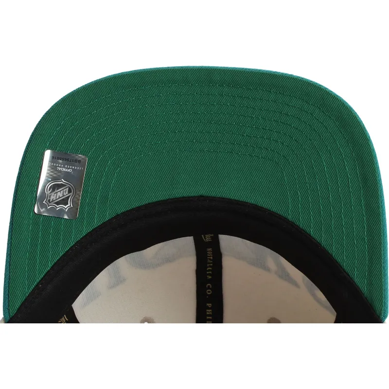 gorra-plana-verde-y-beige-snapback-across-the-board-de-anaheim-ducks-nhl-de-mitchell-ness