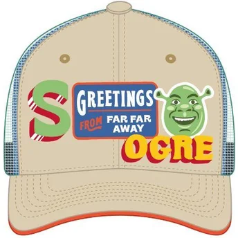 Gorra trucker beige y verde Shrek SHR1 CPSPATCB de Capslab