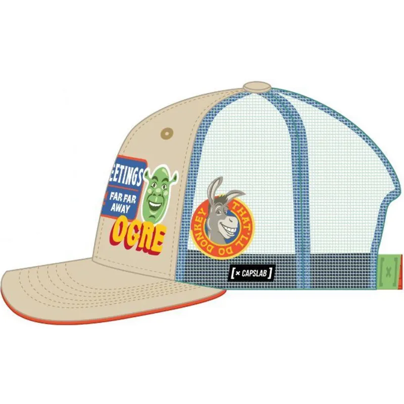 sapkak-ivelt-bezs-snapback-shrek-shr1-cpspatcb-shrek-shrek-capslab
