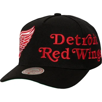 Svart kurvad snapback-keps Busted Pro av Detroit Red Wings NHL från Mitchell & Ness