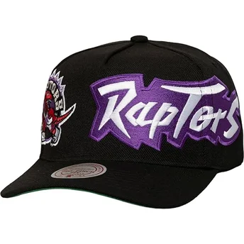 Schwarze gebogene Snapback-Kappe Busted Pro der Toronto Raptors NBA von Mitchell & Ness