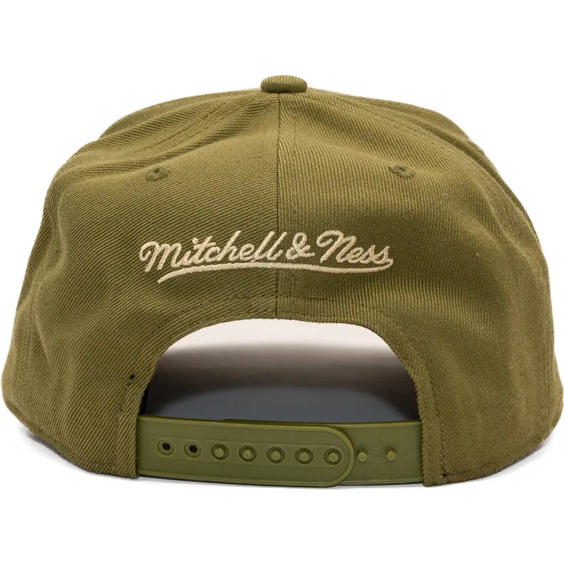 grune-gebogene-snapback-kappe-fashion-basic-pro-der-vancouver-grizzlies-nba-von-mitchell-ness