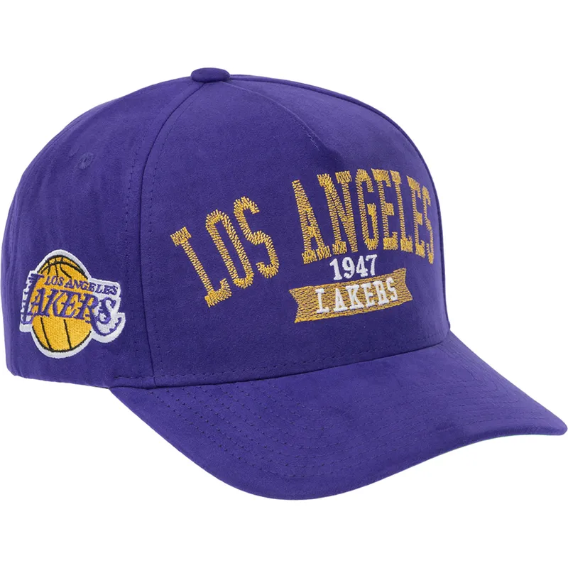 sapkak-ivelt-lila-snapback-shady-suede-pro-los-angeles-lakers-nba-mitchell-ness