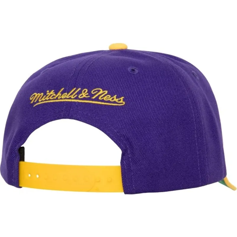 sapkak-ivelt-lila-snapback-team-script-20-pro-los-angeles-lakers-nba-mitchell-ness