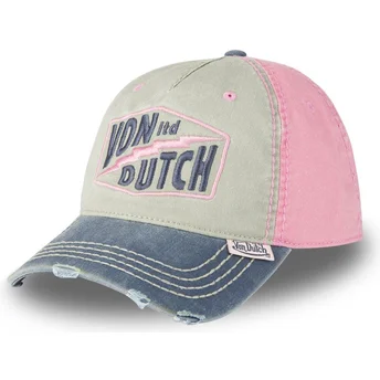 Sapkák ívelt többszínű állítható RETRO11 Von Dutch