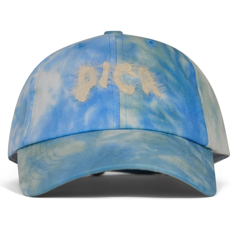 blaue-verstellbare-curved-cap-pica-hairy-batik-von-pica-pica